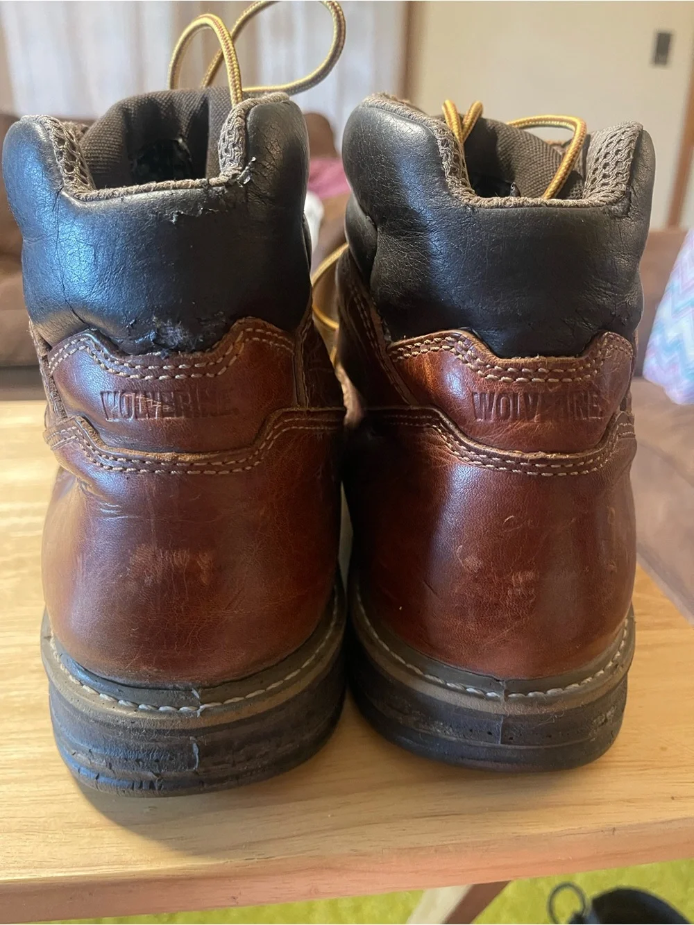 Wolverine Raider MultiShox Contour Welt Work Boot Men 13 EW Brown Leather W02421
